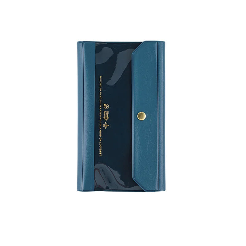 Hobonichi Techo 2025 Alettone Navy Weeks Cover - Slim Planner Cover Only for Daily Journaling, Work Planning & Personal Organization