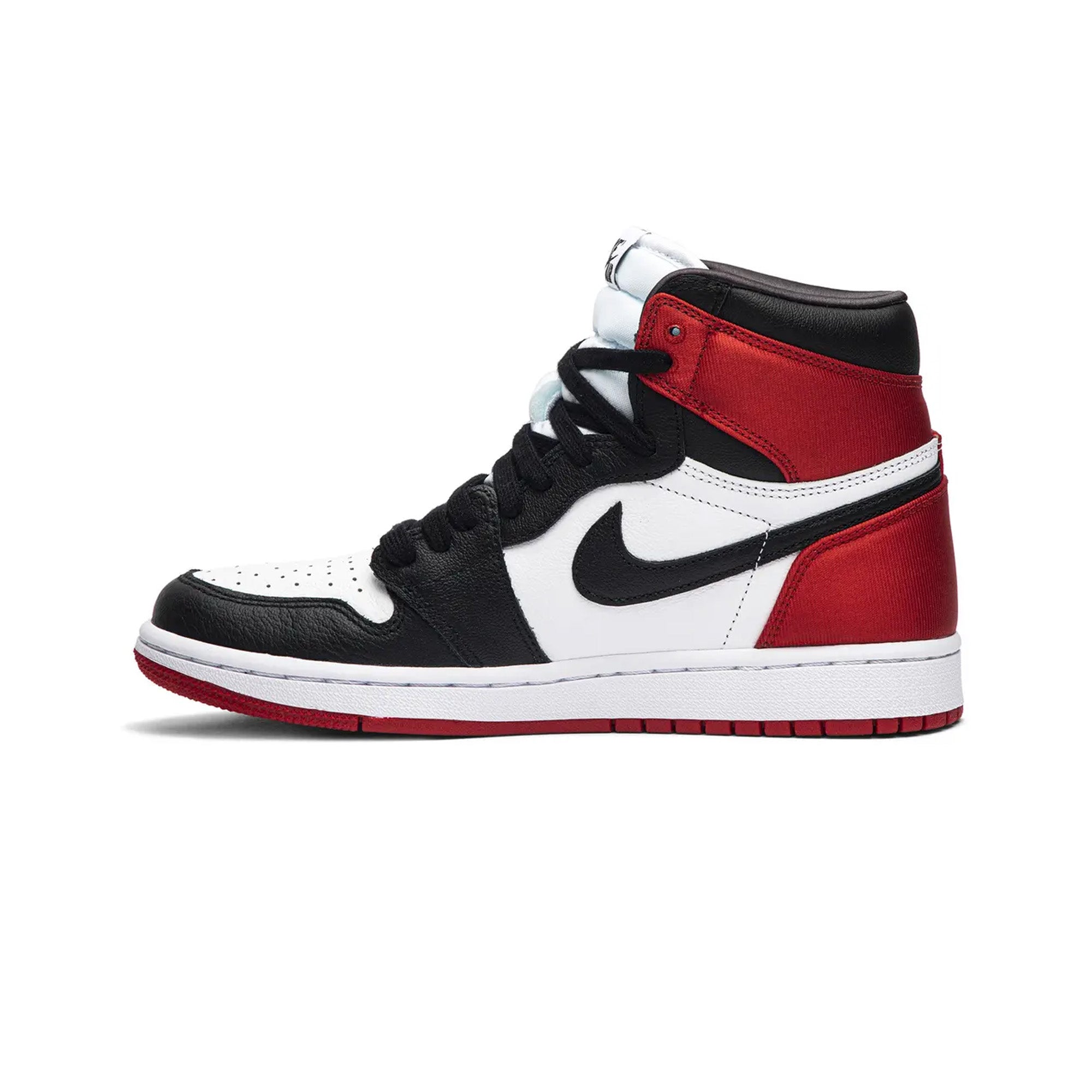 Air Jordan 1 'Satin Black Toe' Retro High OG Men's Basketball Shoes - Perfect for Streetwear & Sneaker Collectors
