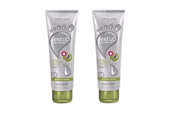 Advanced Cracked Heel Repair & Smooth Foot Cream - Ultra Moisturizing Treatment for Dry, Rough Feet - 75 x 2ml (Pack of 2) - Perfect for Overnight Foot Care & Pedicure Prep