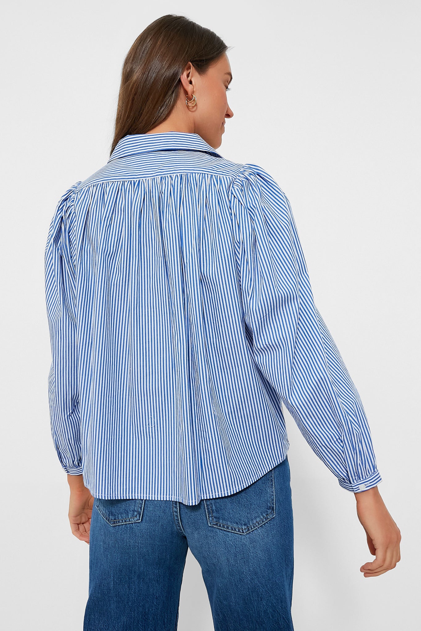 Blue Stripe Palmer Button Down Shirt for Men - Casual & Formal Wear - Office, Party & Everyday Outfits