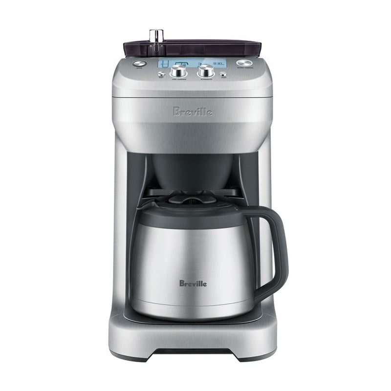 Breville BDC650BSS Grind Control Coffee Maker - 12 Cup Programmable Drip Coffee Machine with Built-in Grinder, Stainless Steel - Perfect for Home, Office & Breakfast Nook