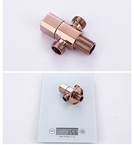 Portable Handheld Toilet Sprayer - Brass Diaper Sprayer with Hose & Bracket for Baby Cloth, Feminine Hygiene & Pet Washing | Rose Gold Finish | Perfect for Nursery, Bathroom & Pet Care