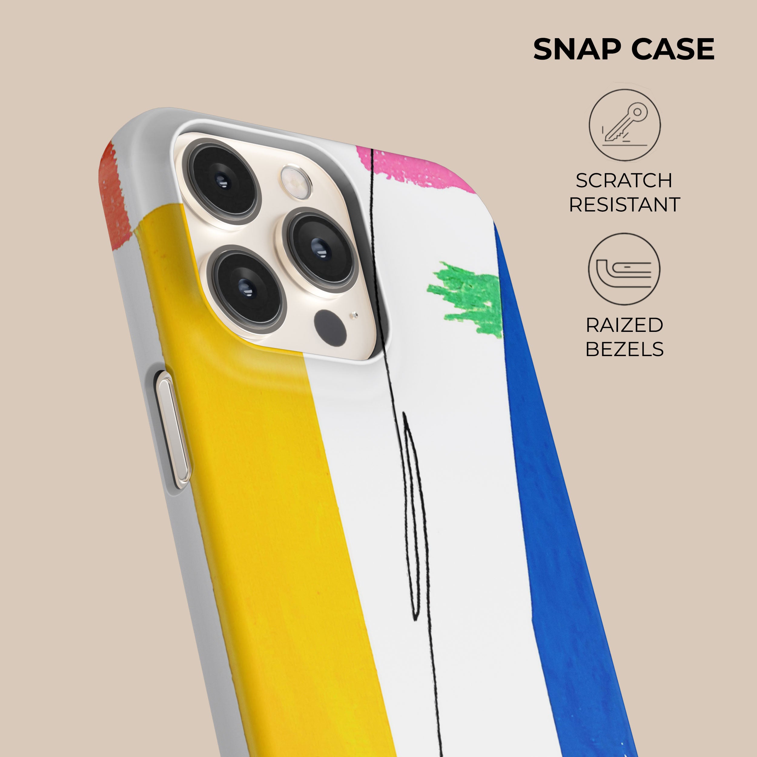 Vibrant Colorful Phone Case - Shockproof & Slim Protective Cover for iPhone & Samsung - Perfect for Everyday Use, Travel & Outdoor Activities