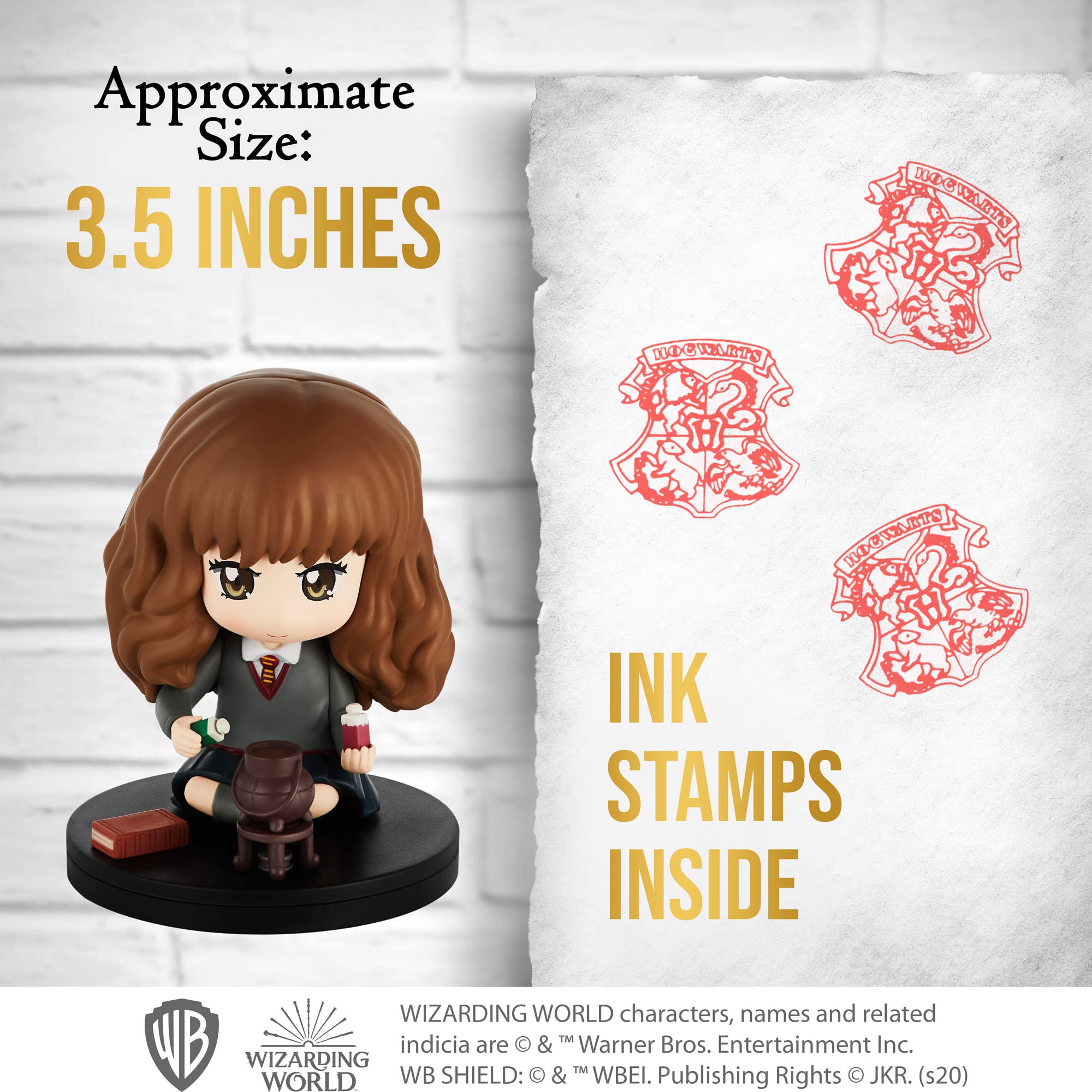 Harry Potter Hedwig Owl Mini Toy Stamp - Collectible Harry Potter Gifts & Toys Set | Most Beloved Characters Series | Perfect for Harry Potter Themed Parties & Stamp Collections ©