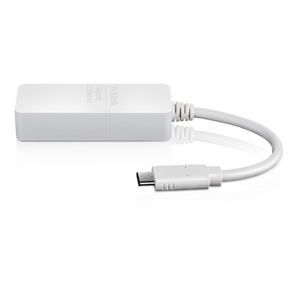 D-Link DUB-E130 USB-C to Gigabit Ethernet Adapter - High-Speed Wired Internet Connection for MacBook, Chromebook, Windows Laptops - Perfect for Home Office, Online Gaming & Video Conferencing