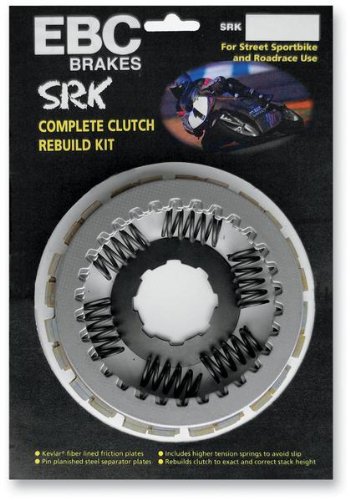 EBC Brakes SRK100 SRK Clutch Kit with Steel Separator Plates & Springs - High Performance Clutch for Racing, Off-Road & Daily Driving
