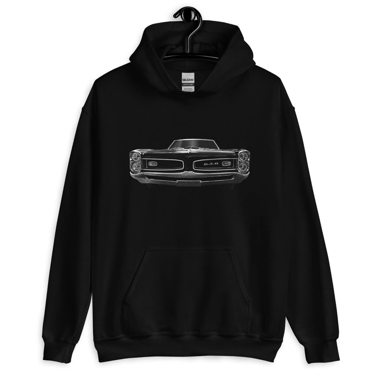 Pontiac GTO Men's Hoodie - Vintage Muscle Car Drag Racing Sweatshirt | American Cars Gift for Him | Perfect for Car Enthusiasts & Racing Fans