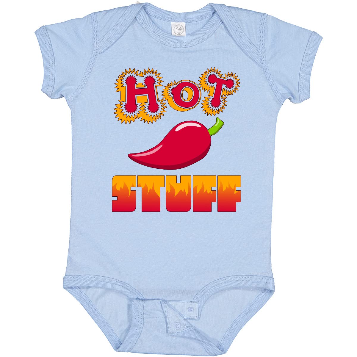 Inktastic Hot Stuff Baby Bodysuit - Soft Cotton Infant Onesie for Boys & Girls - Perfect for Birthdays, Holidays & Family Photos