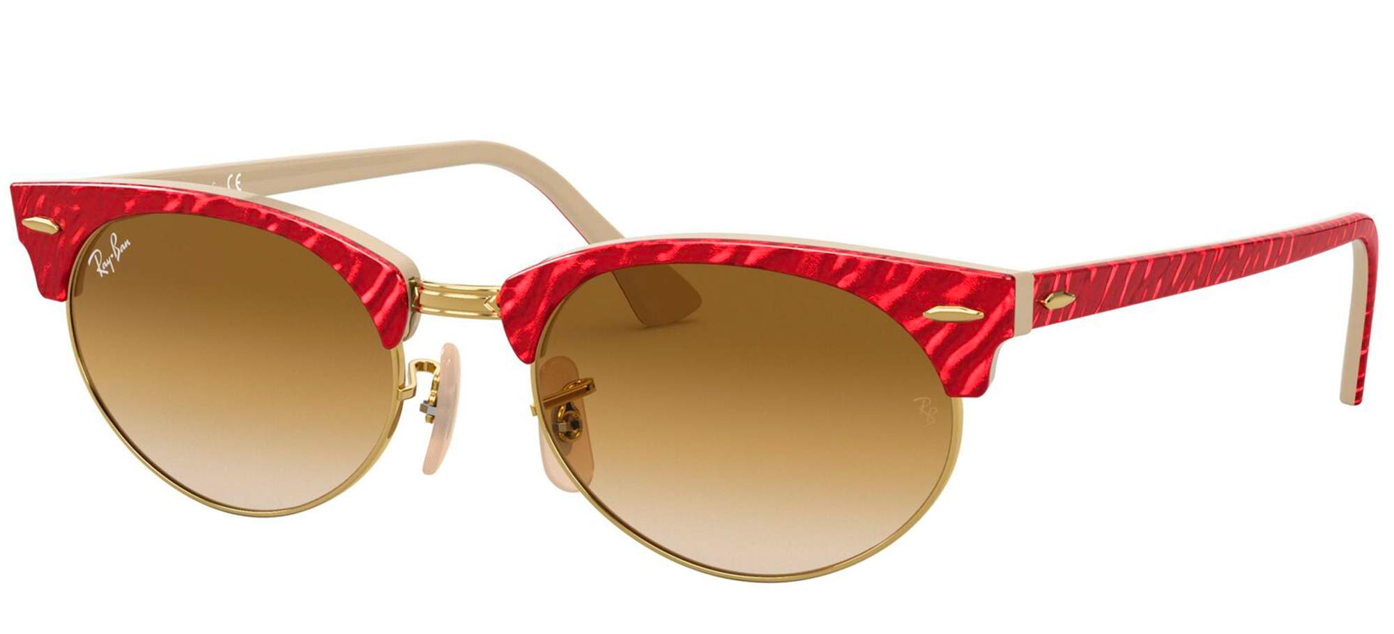 Ray-Ban RB3946 Clubmaster Oval Sunglasses for Men & Women - Classic Vintage Style UV Protection - Perfect for Driving, Beach, and Outdoor Activities