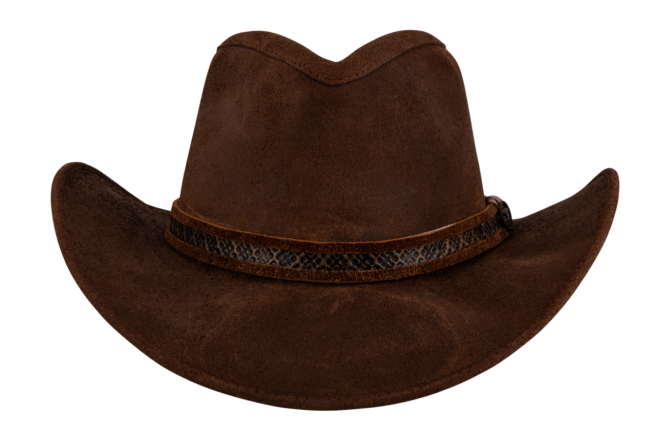 Premium Bullhide Forsyth Leather Cowboy Hat for Men & Women – Durable Western Style Hat for Rodeo, Ranch Work & Outdoor Adventures