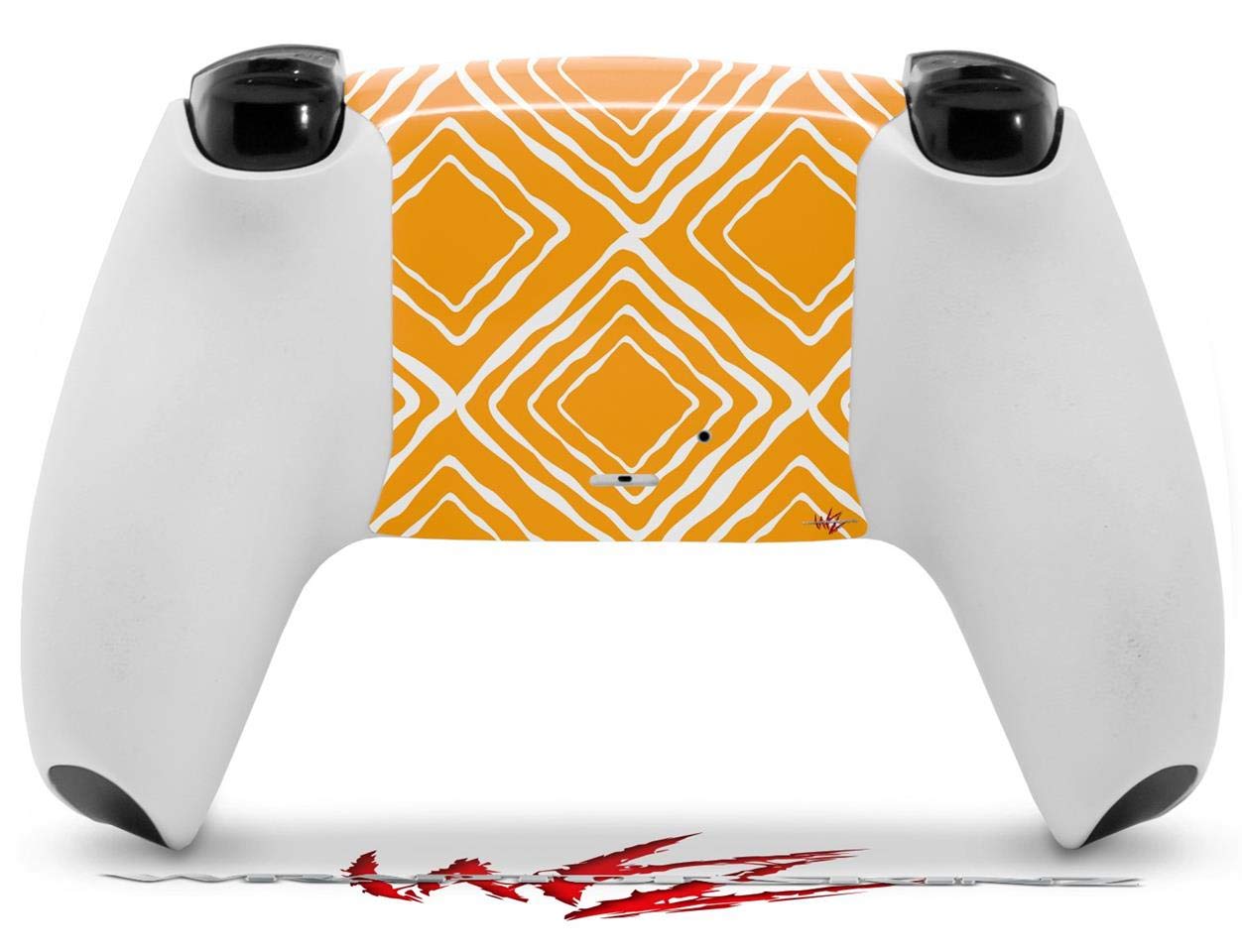 Sony PS5 DualSense Skin Wrap - Wavey Orange for Gaming Protection