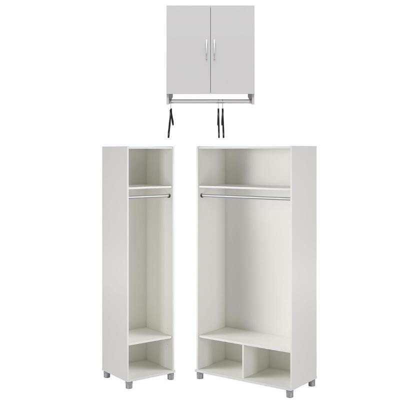 White Home Square 3-Piece Mudroom Set - 18