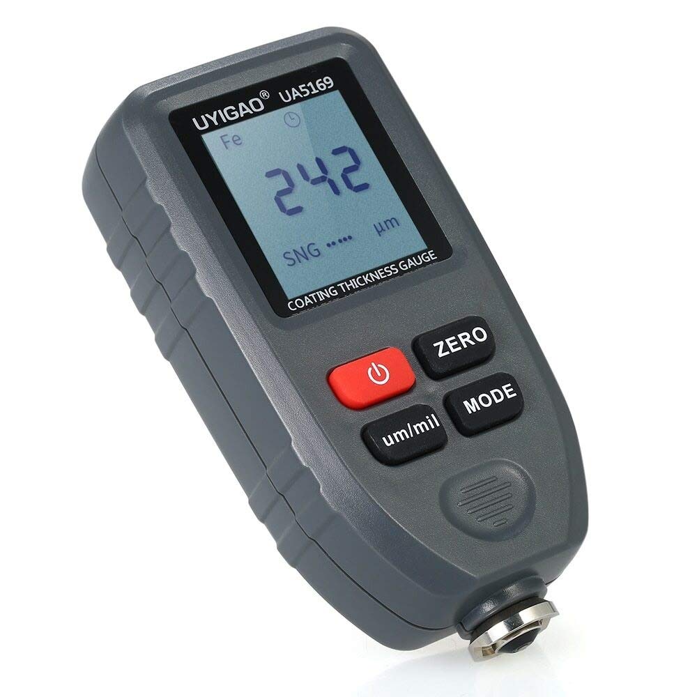 Digital Paint Coating Thickness Gauge - Handheld LCD Backlight Display Fe/NF Meter for Automotive & Industrial Use - Precise Car Paint Tester for Body Shops & DIY Projects