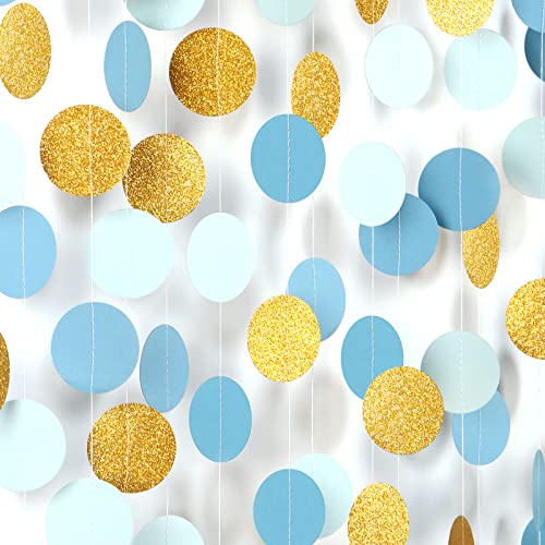 Light Dusty Blue Gold
