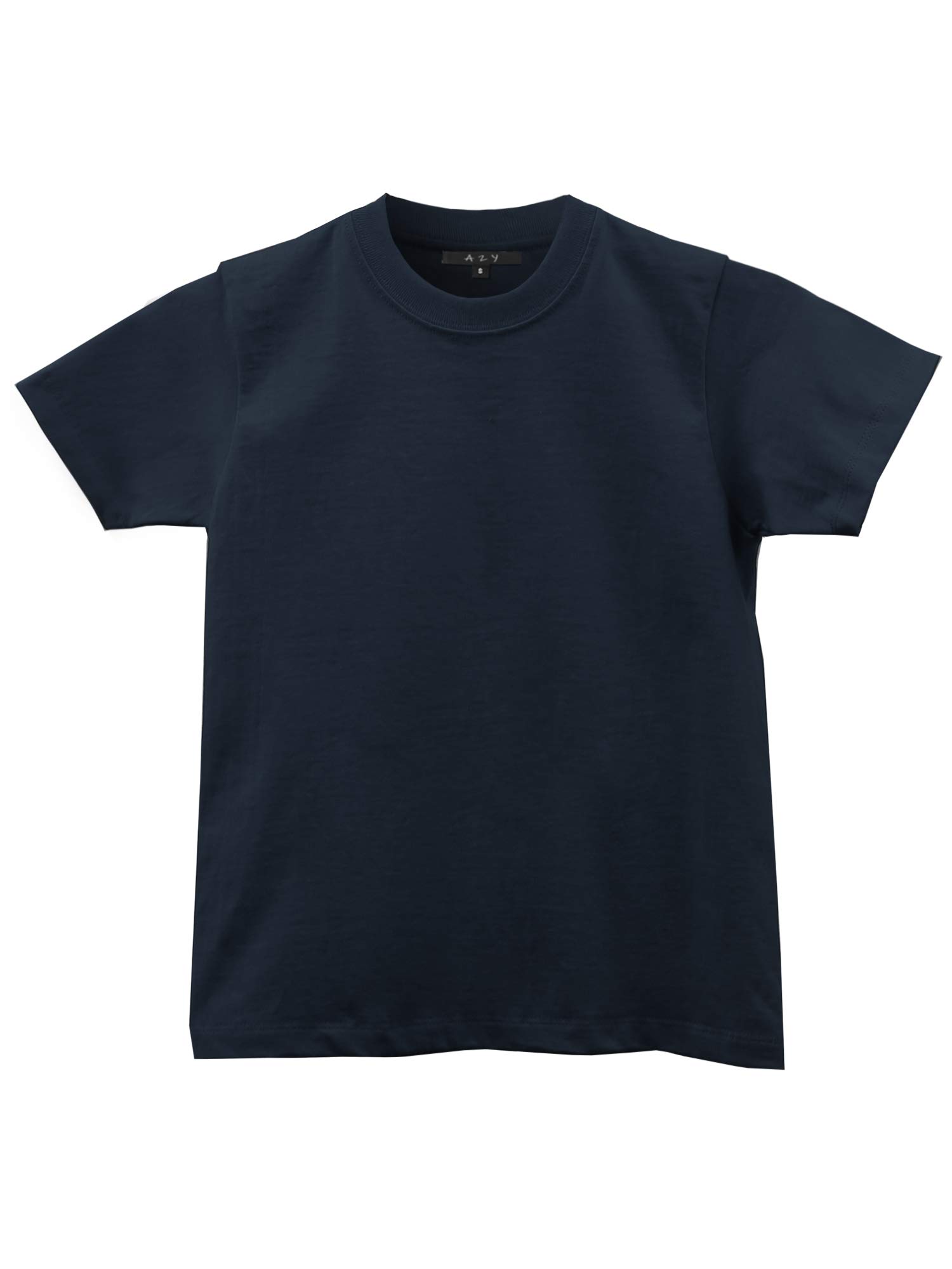 A2Y Kids Heavy Cotton Crew Neck T-Shirts - Soft & Durable Short Sleeve Tees for Boys & Girls - Perfect for School, Play & Everyday Wear