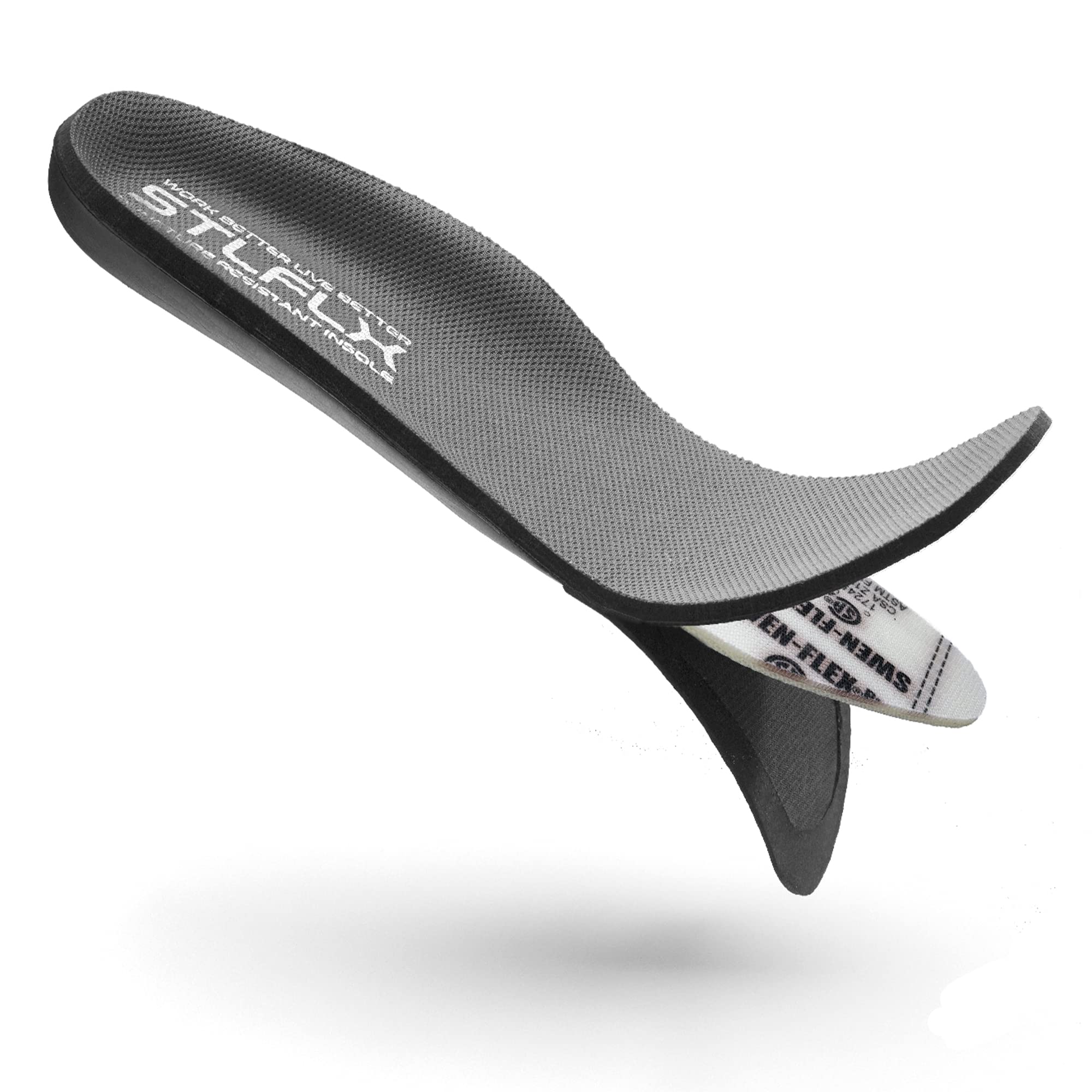 STLFLX Non-Metallic SoleGUARDZ - Puncture Resistant Shoe Insoles for Work Boots & Safety Footwear | Men's US 9-10 & Women's US 10-11 | SEN-053 Large Size | Perfect for Construction, Warehouse & Industrial Work Safety