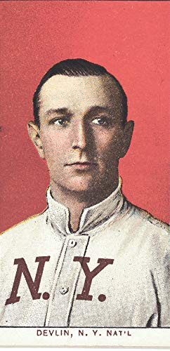New York Giants Baseball Card Portrait Canvas Wall Art - Art Devlin 20x30 Inch Vintage Sports Decor for Man Cave, Office & Game Room