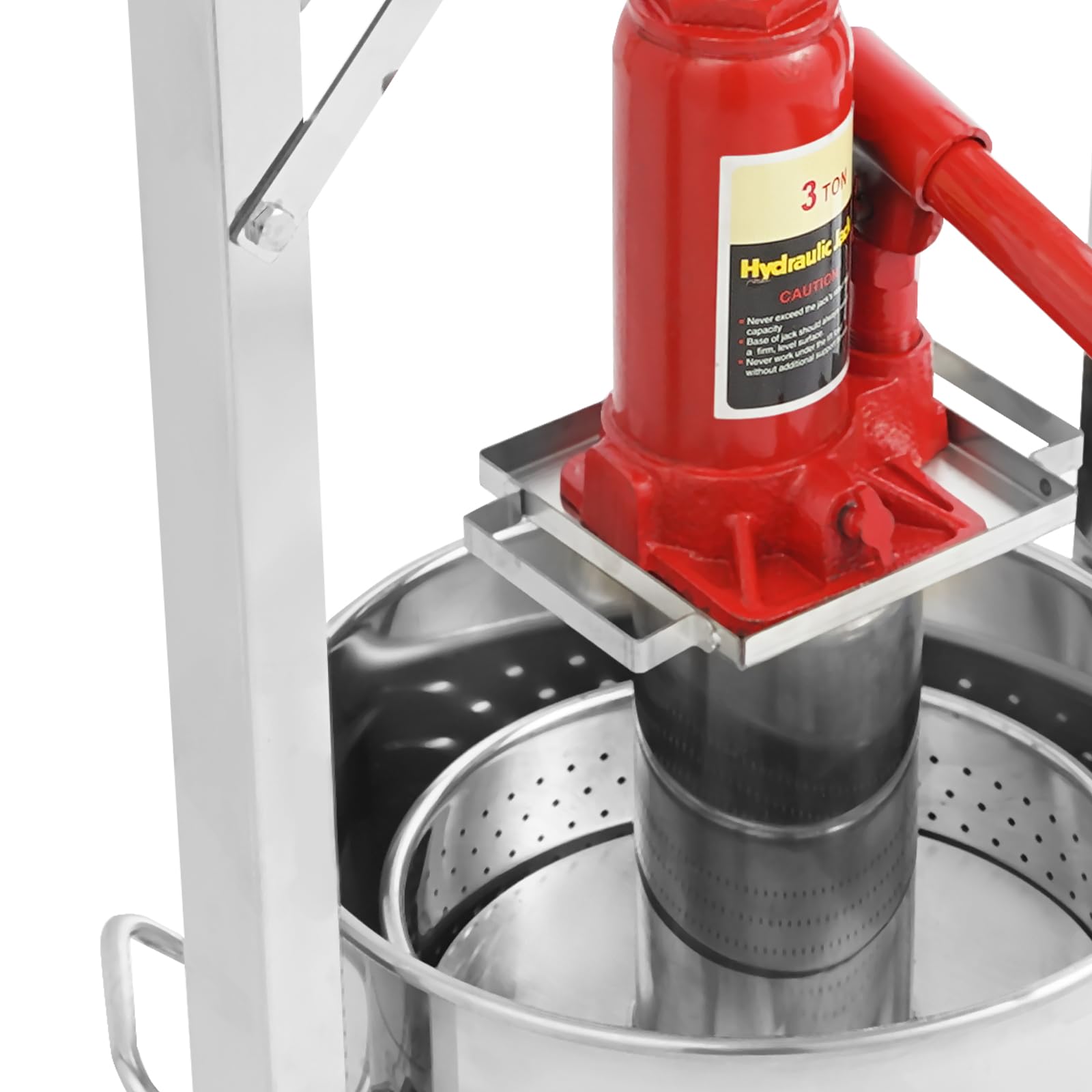 12L Stainless Steel Apple Cider Press & Fruit Grinder - Heavy Duty Fruit Pulp Crusher for Grapes, Apples, Wine & Juice Making - Perfect for Home Brewing, Cider Production & Farm Fresh Beverages