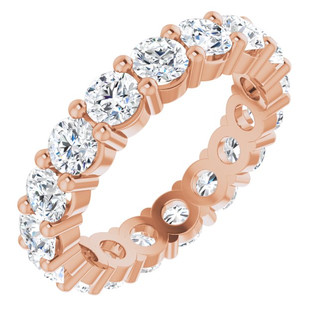 3.57 Carat Round Diamond Eternity Band for Women - Dazzling Wedding Ring, Anniversary Gift & Special Occasion Jewelry (Perfect for Proposals, Engagements and Milestone Celebrations)