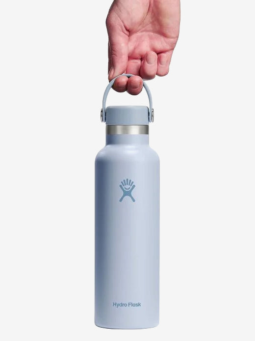 Hydro Flask 21oz Standard Mouth Water Bottle with Flex Cap - Insulated Stainless Steel Vacuum Flask for Hiking, Surfing & Outdoor Activities