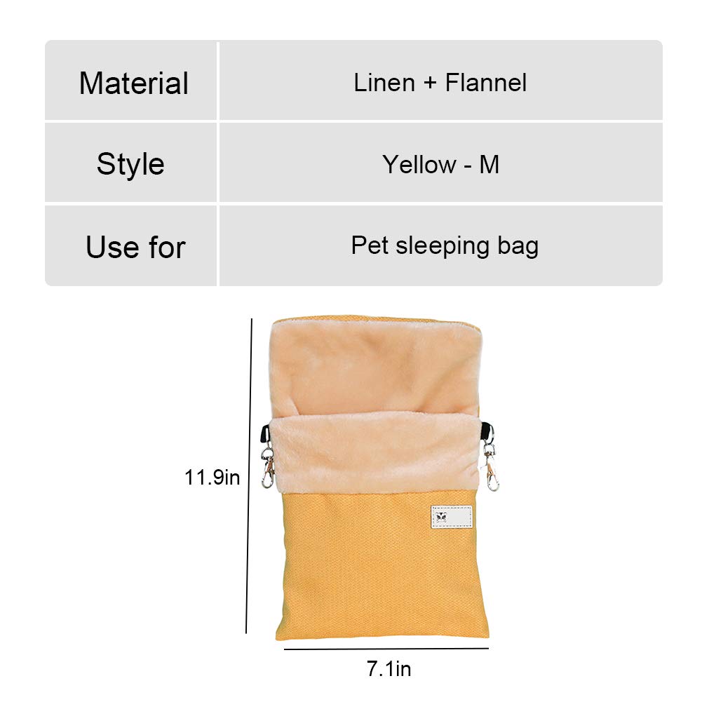 La La Pet® Small Pet Hanging Bed - Heated Warm Compartment Hammock for Hamsters, Rats, Sugar Gliders, Squirrels & Ferrets - Cozy Nest Hideout Cave for Sleeping & Relaxing - Perfect for Small Animal Cages, Terrariums & Indoor Pet Habitats