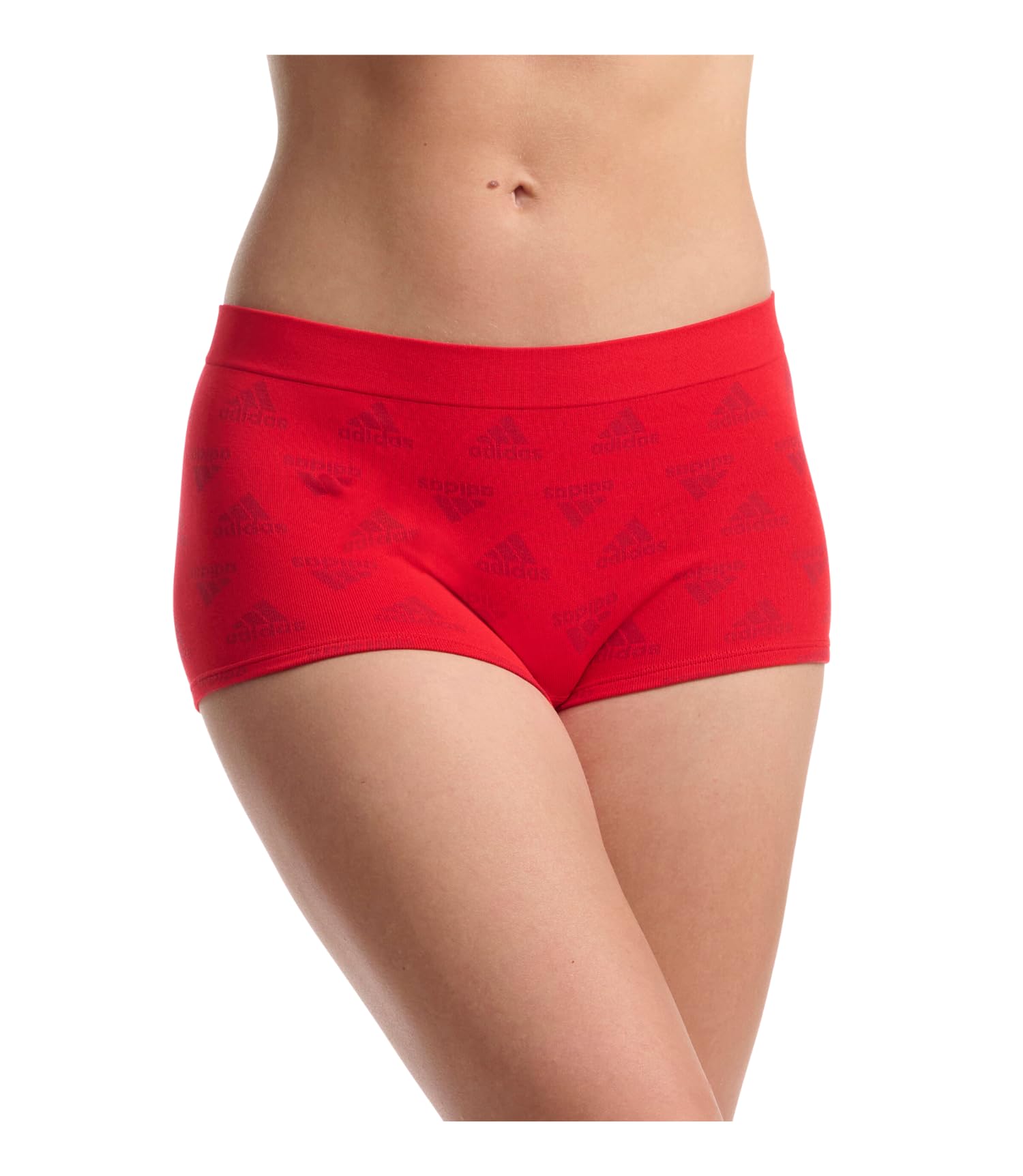 adidas Women's Seamless Boyshort Underwear 3-Pack - Soft Breathable Comfort Panties for Yoga, Workout & Everyday Wear