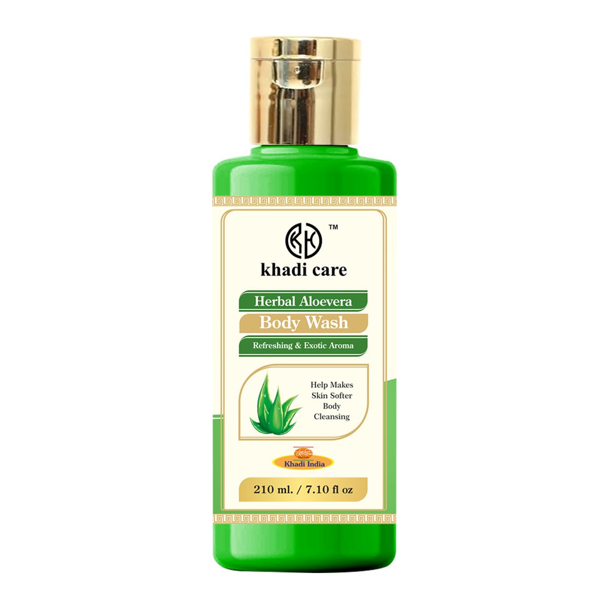 Khadi Care Herbal Aloe Vera Body Wash for Soft & Hydrated Skin | Refreshing Exotic Aroma | 210ml | Perfect for Daily Shower & Spa Relaxation at Home