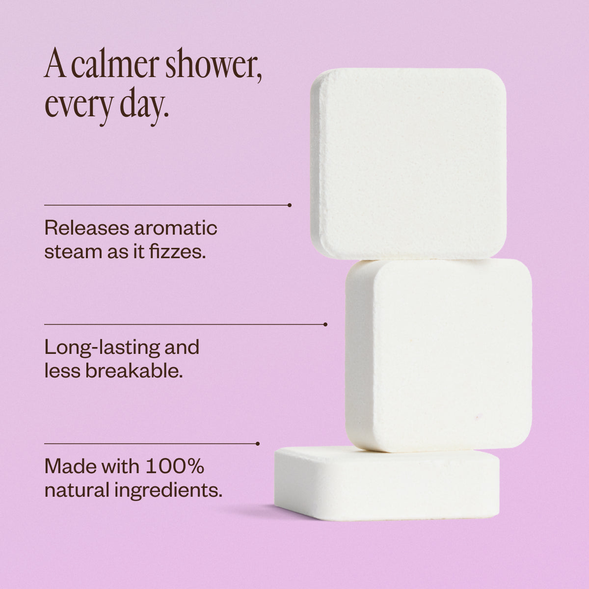 Lavender Haze Shower Steamer Trio - Aromatherapy for Relaxation & Stress Relief - Perfect for Bath, Spa & Self-Care Moments