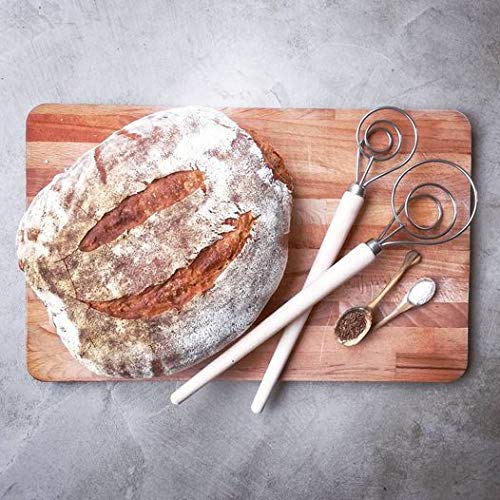 Premium Danish Dough Whisk - Hand Mixer for Bread Dough | Artisan Baking Tool | Made in Europe | Perfect for Homemade Bread, Pastries & Pizza Dough