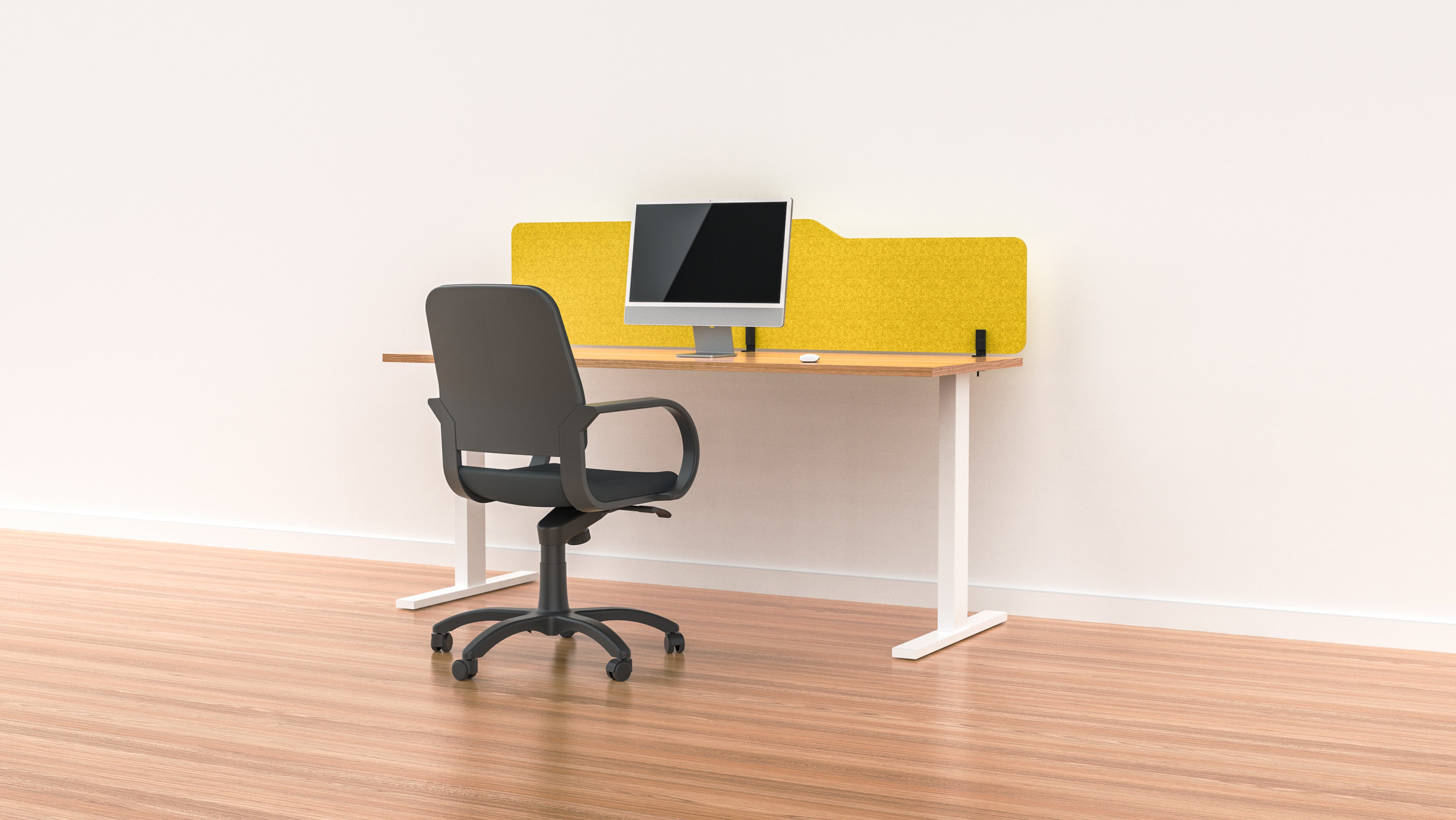 Acoustic Desk Screen Milford 400mm x 1800mm - Office Privacy Partition with Noise Reduction - Multiple Color Options for Workspace & Home Office