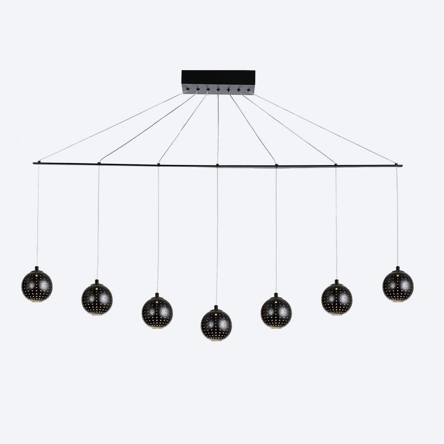 ZORO LINEAR 7 LED Pendant Light with Yosh Shade - Dimmable Modern Lighting for Kitchen Island, Dining Room & Living Room