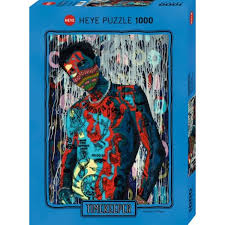 Heye 1000-Piece Jigsaw Puzzle - Timekeeper Sharing is Caring by Norman O'Flynn | Challenging Art Puzzle for Adults & Teens | Perfect for Family Game Night & Stress Relief
