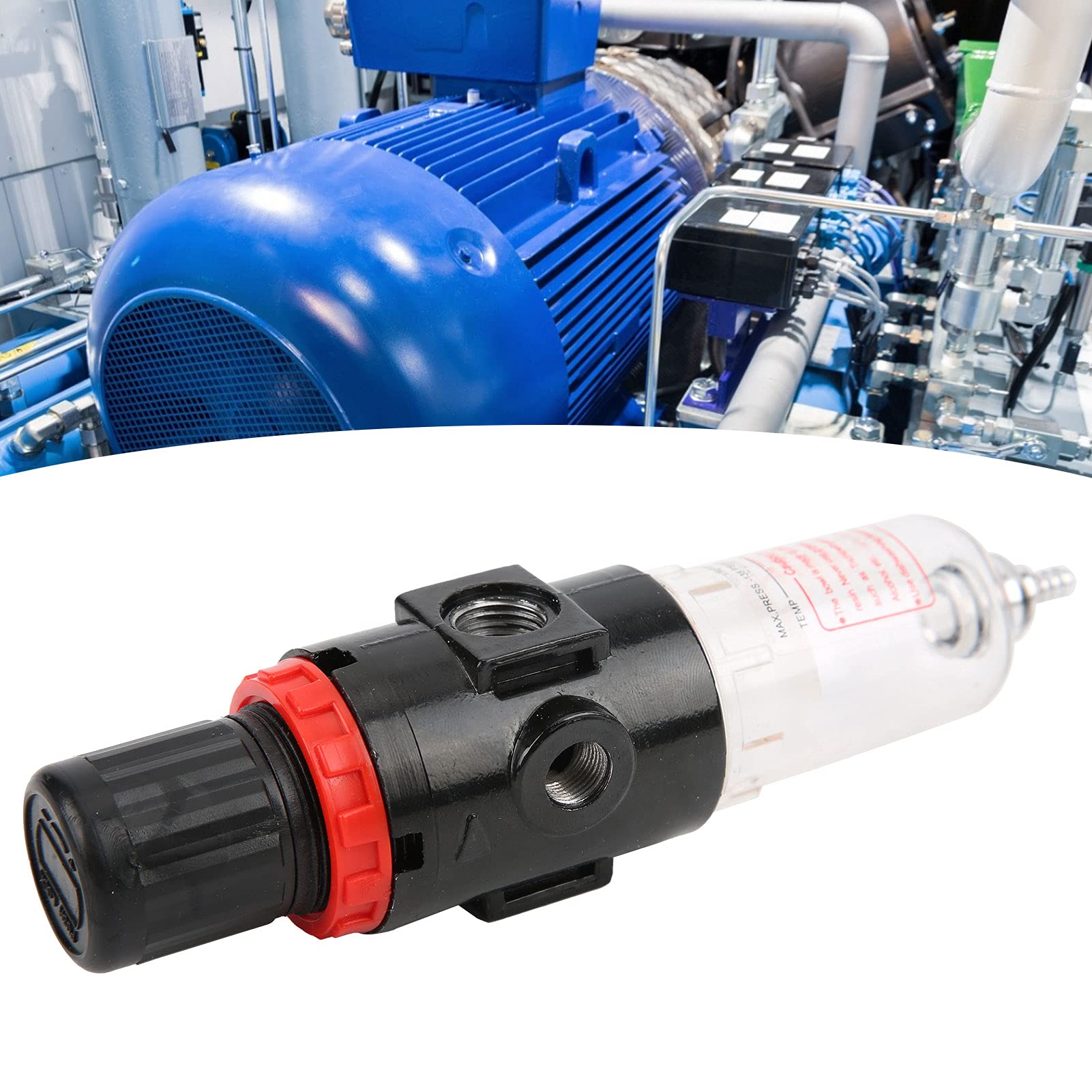 Oil-Water Separator with Right-Angle Air Pump Filter for Air Compressor - Professional Grade Engineered Solution for Workshop & Industrial Applications