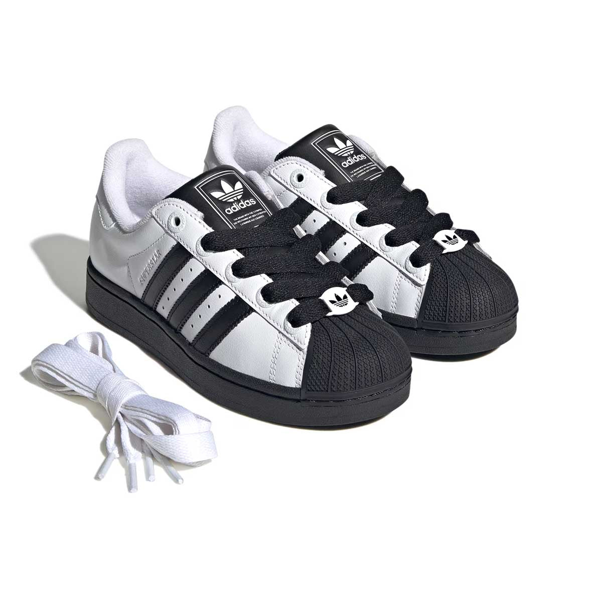 Kids Superstar II Sneakers - Cloud White & Core Black | Stylish & Comfortable Shoes for Boys & Girls | Perfect for School, Play & Everyday Wear