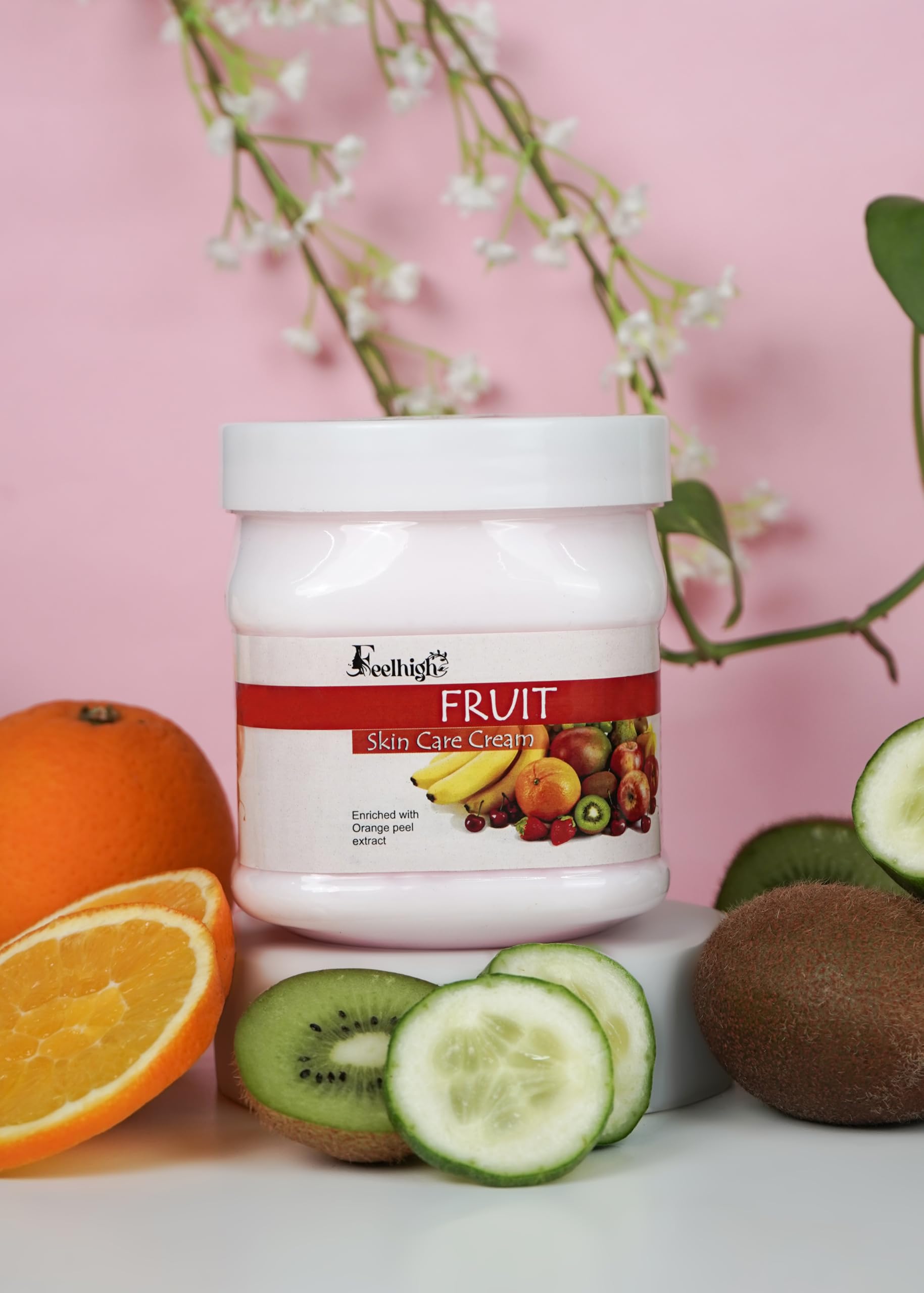 Feelhigh Papaya Face & Body Scrub with Fruit Cream - Exfoliating & Moisturizing Skincare Set (2-Piece) for Glowing Skin - Perfect for Daily Use & Spa Days