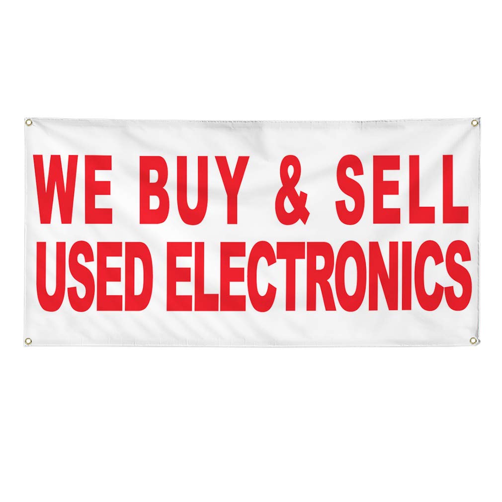 Durable 48x96 Inches Vinyl Banner with 8 Grommets - Weatherproof Outdoor Business Sign for Yard, Industrial & Commercial Use | Multiple Sizes Available | Perfect for Advertising, Events & Sales Promotions