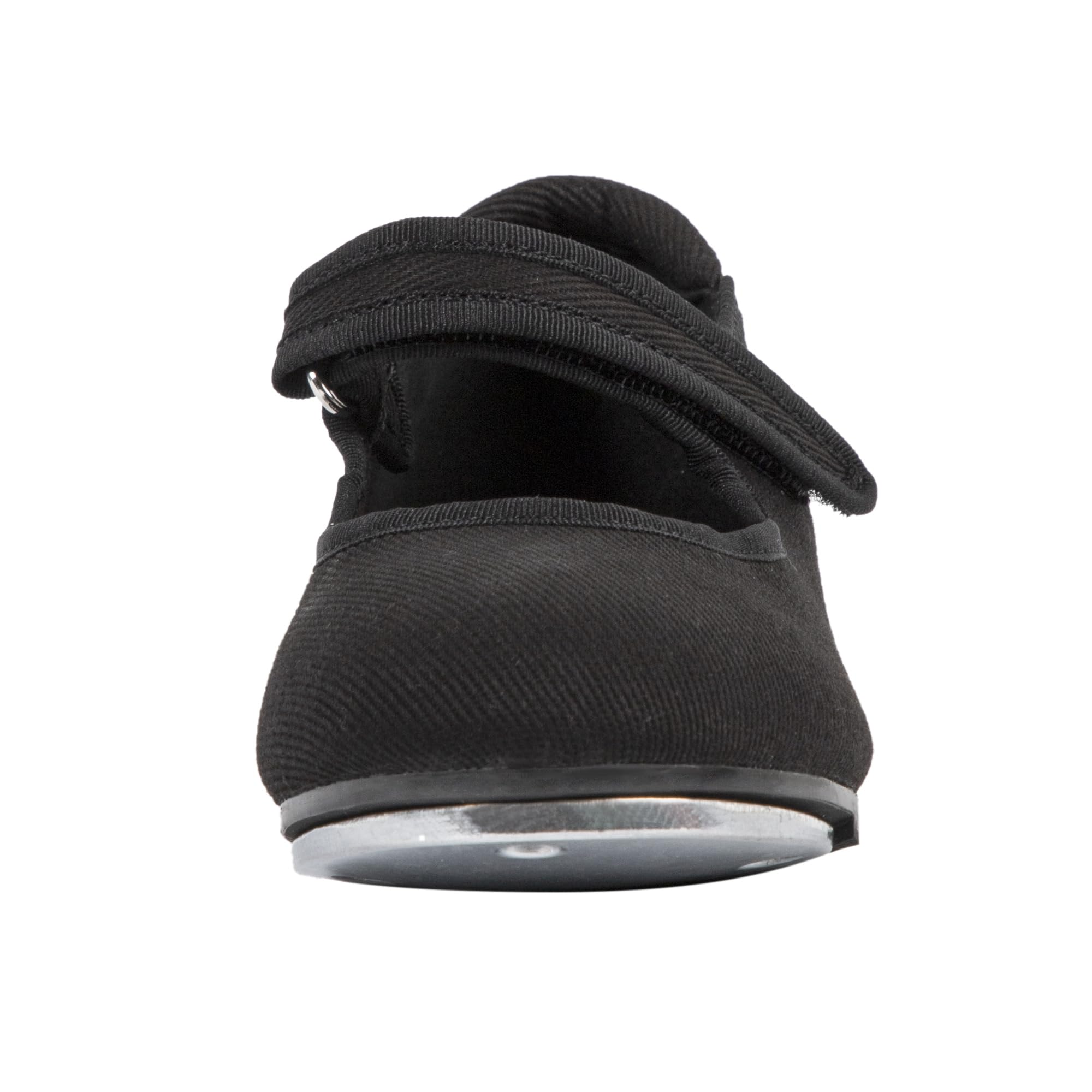 **Linodes Canvas Tap Shoes for Kids - Easy Strap Dance Flats for Toddler, Little & Big Kid - Perfect for Dance Class, Performances & Practice**