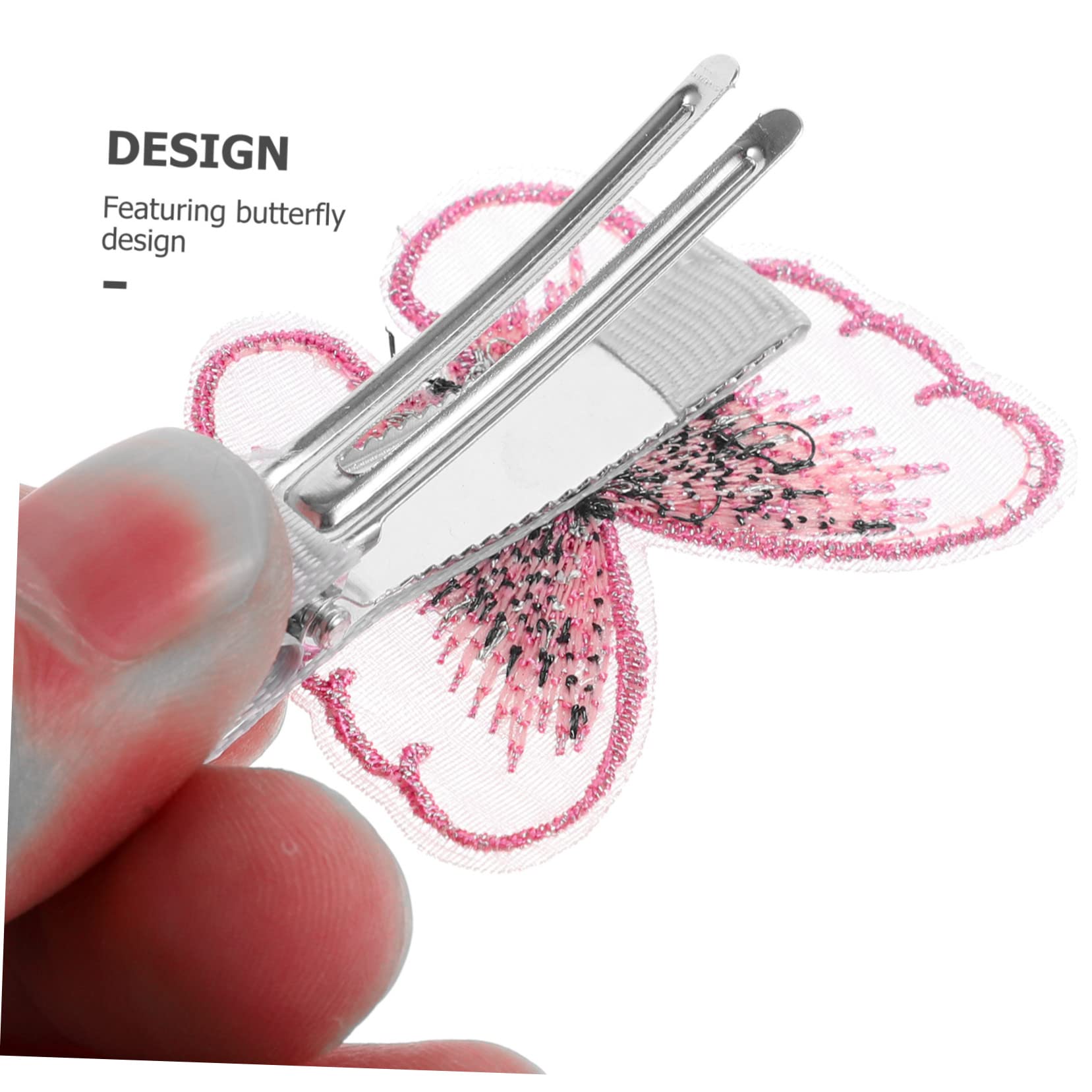 BIUDECO 6pcs Butterfly Hair Clips for Women & Girls - Stylish Metal Hair Pins for Women's Hair Accessories - Perfect for School, Parties, Weddings & Daily Styling
