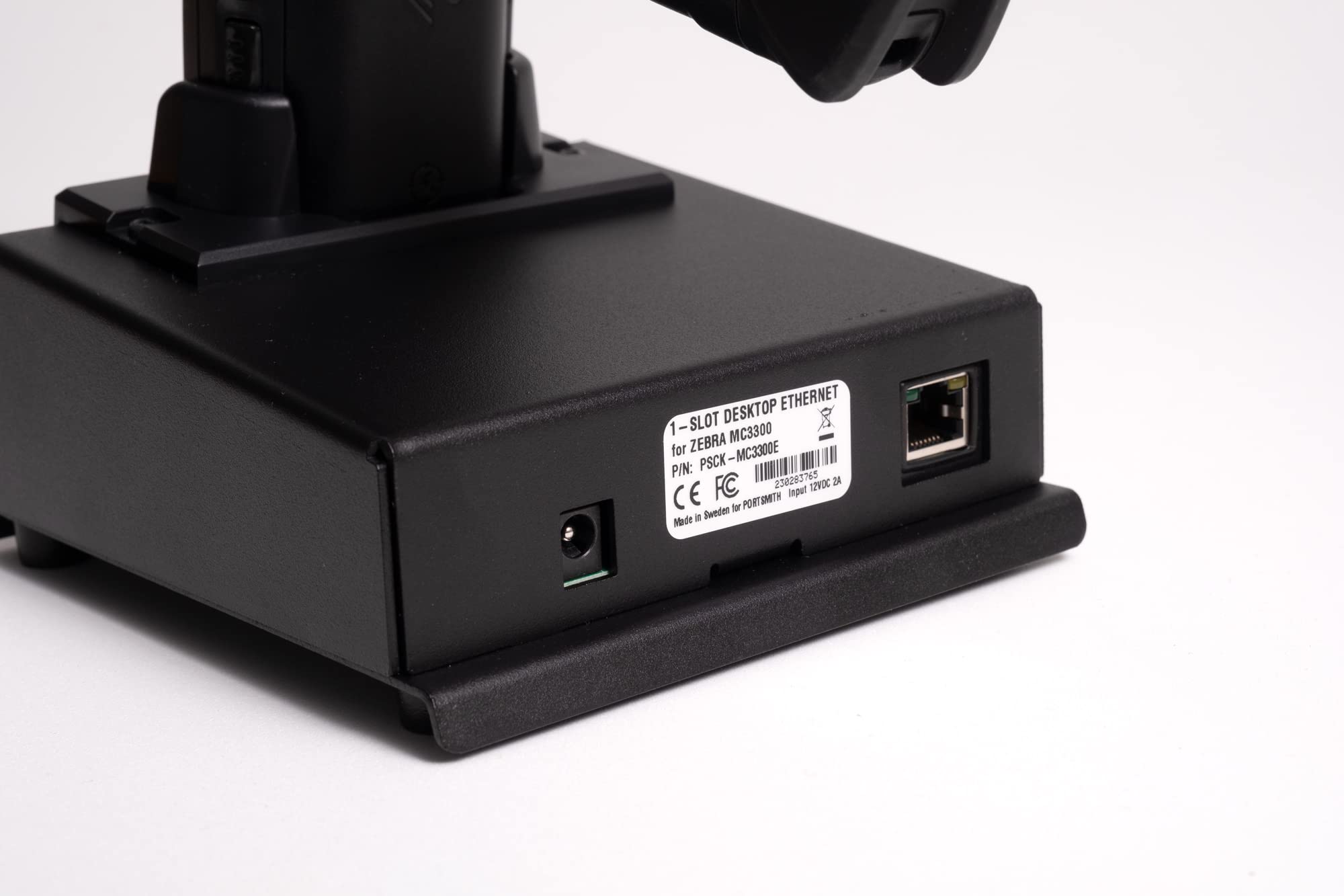 Portsmith PSCK-MC3300E Ethernet Cradle for Zebra MC3300 Mobile Computer - Secure Charging & Data Sync for Warehouse, Retail & Logistics Use