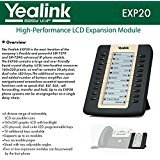 Yealink EXP20 LCD Expansion Module for SIP-T27P & SIP-T29G IP Phones - Enhance Business Communication with Caller ID Display & Speed Dial | Office & Remote Work Solution