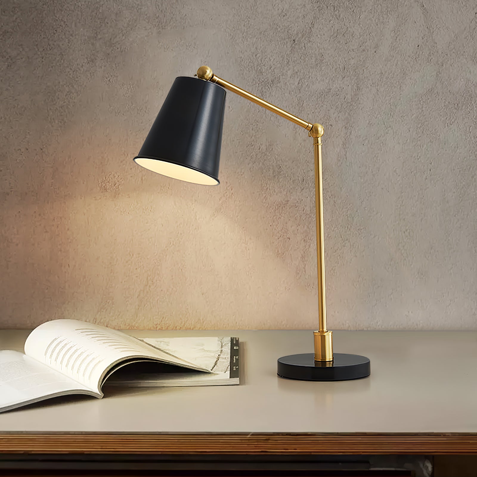 Epinal Table Lamp - Modern LED Nightstand Lamp with USB Port, Touch Control & Adjustable Brightness for Bedroom, Living Room, and Office Decor