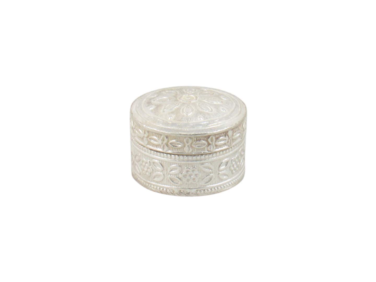 Pure Silver Sindoor Box for Women - Elegant Kumkum Holder for Indian Wedding & Pooja Ceremonies | Traditional Silver Pooja Items with Potli Bags (Pack of 5) | Perfect as Bridal Return Gifts & Religious Offerings