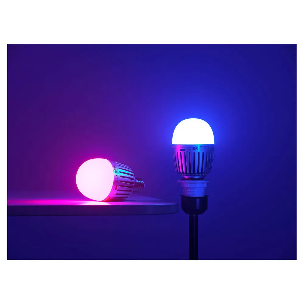 Godox KNOWLED C10R K8 RGB LED Bulb 8-Piece Lighting Kit - Professional Studio & Home Photography, Video Lighting, Party Decoration, Gaming Setup