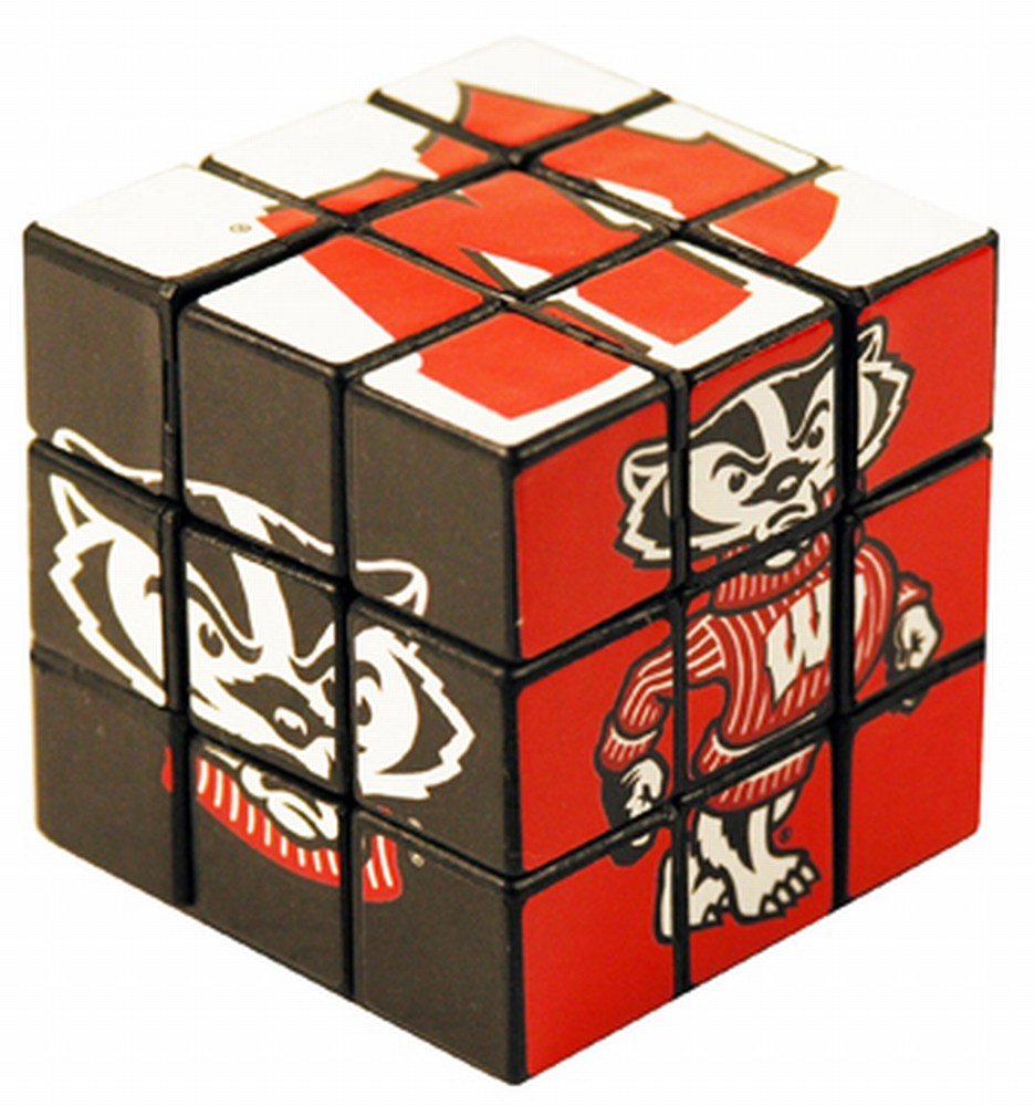 NCAA Wisconsin Badgers 3x3 Speed Cube Puzzle - Perfect for Fans, Collectors & Stress Relief | Great Gift for Game Day, Office & School