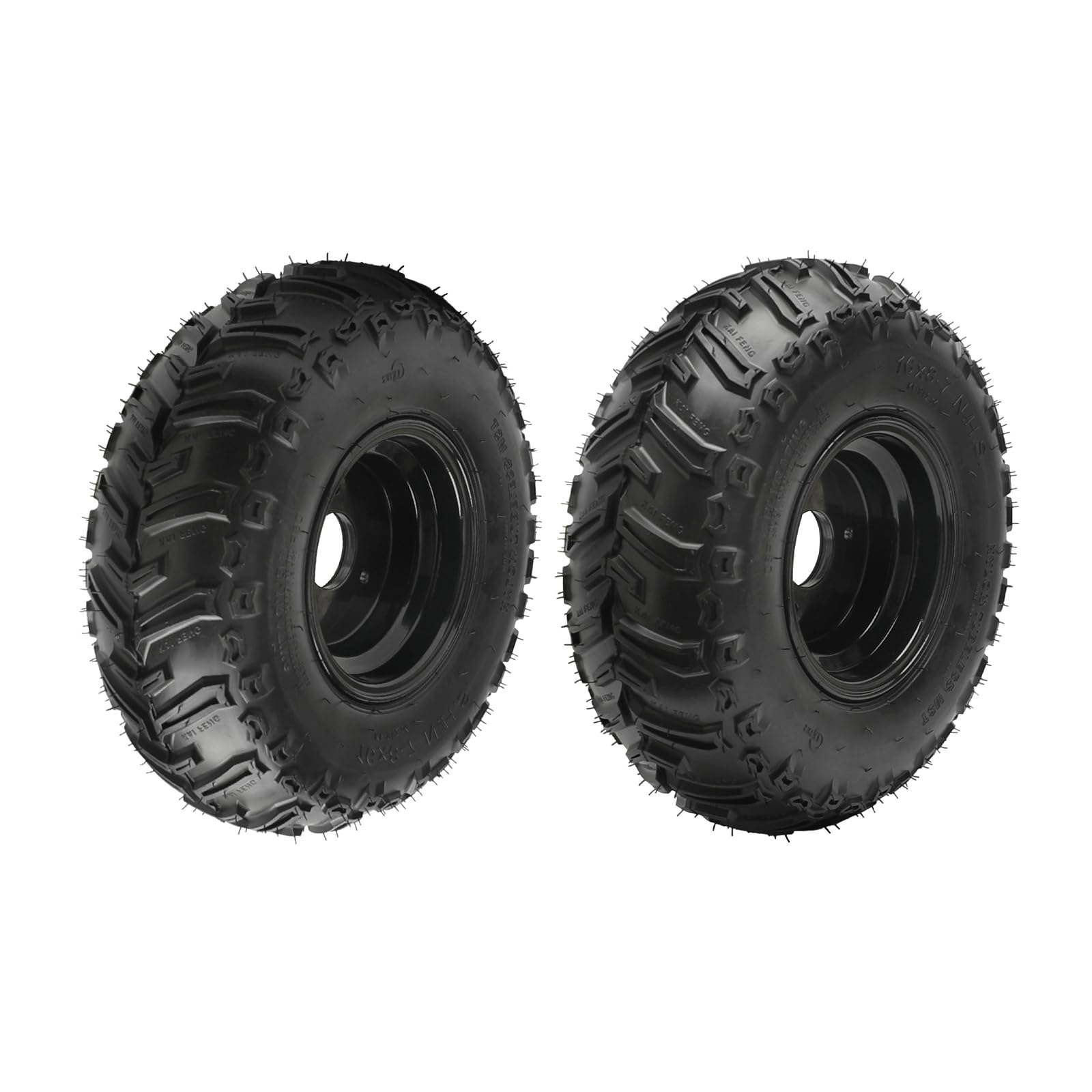 30-Inch 760mm Differential Rear Axle Drive Shaft with 2pcs 16x8-7 Tubeless Go Kart Tires & Wheel Rims - 3 Bolt Golf Cart Tires for ATV, Quad Buggy, 4-Wheelers & Mini Bikes (Left/Right) - Perfect for Off-Road Racing, Trail Riding & Backyard Fun