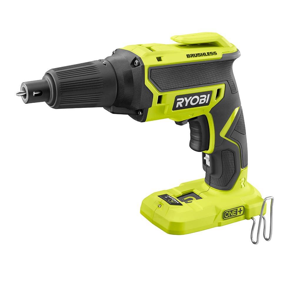 Ryobi 18V ONE+ Brushless Cordless Drywall Screw Gun (Tool Only) - Perfect for Drywall Installation, Home Renovation & Construction Projects