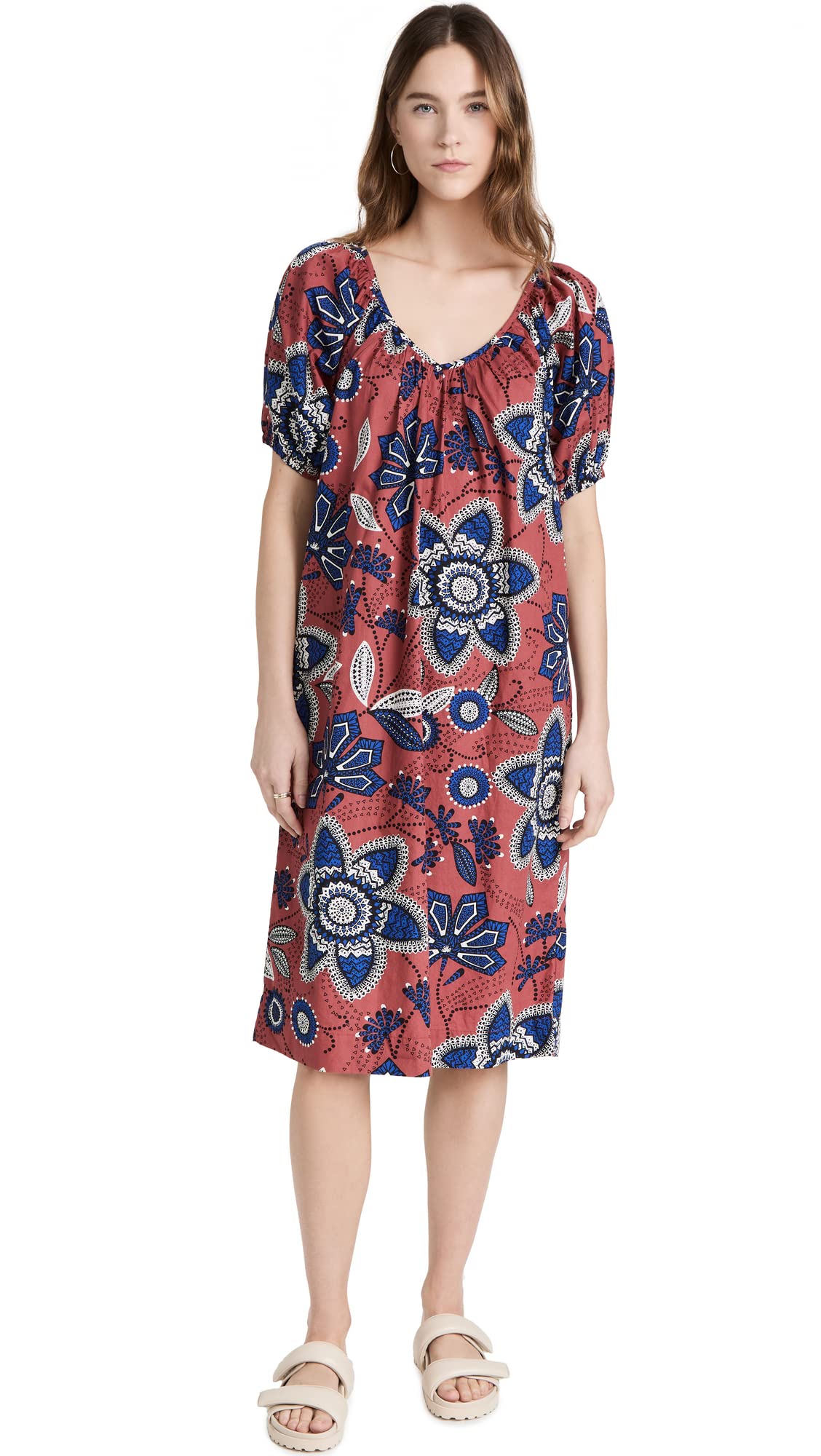 SUNDRY Women's Floral Print Summer Dress - Casual Boho Maxi Dress for Beach, Vacation & Outdoor Parties