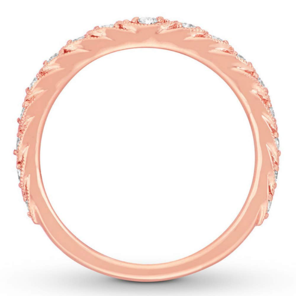 14K Gold Moissanite Engagement Ring - 1/4 Carat (ctw) Solitaire Name Ring for Women in Yellow/White/Rose Gold | Wedding Proposal, Anniversary Gift, Bridal Jewelry