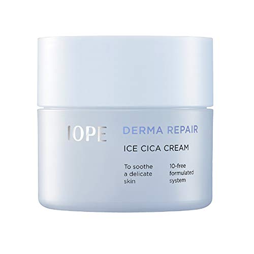 IOPE Derma Repair Ice Cica Cream 50ml - Korean Skincare for Soothing & Hydrating Dry, Sensitive Skin | K-Beauty Moisturizer for Face & Body | Perfect for Post-Sun Care & Daily Skin Repair