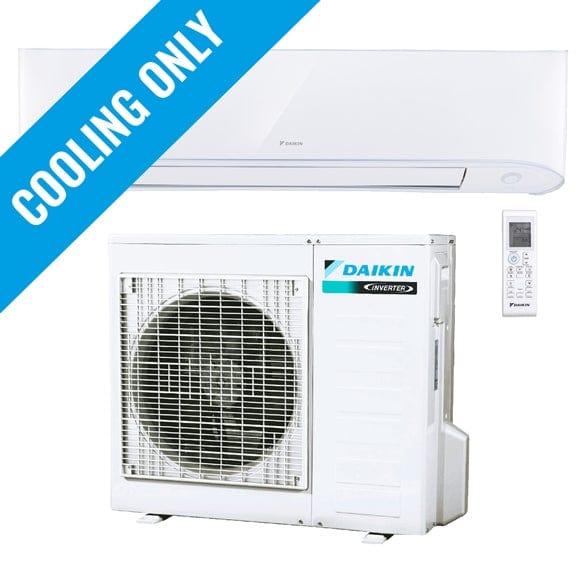 18,000 BTU Daikin 17 SEER Wall Mounted Ductless Mini Split Inverter Air Conditioner - Cooling Only (230V) - Perfect for Bedrooms, Living Rooms & Small Offices